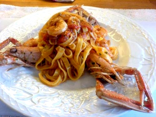 A taste of the gourmet cuisine served aboard
La Bella Vita, cruising in Italy between Venice and Mantua.
